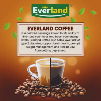Everland Coffee - Fine-tunes focus and boosts energy levels. Supports brain health and prompts weight management.